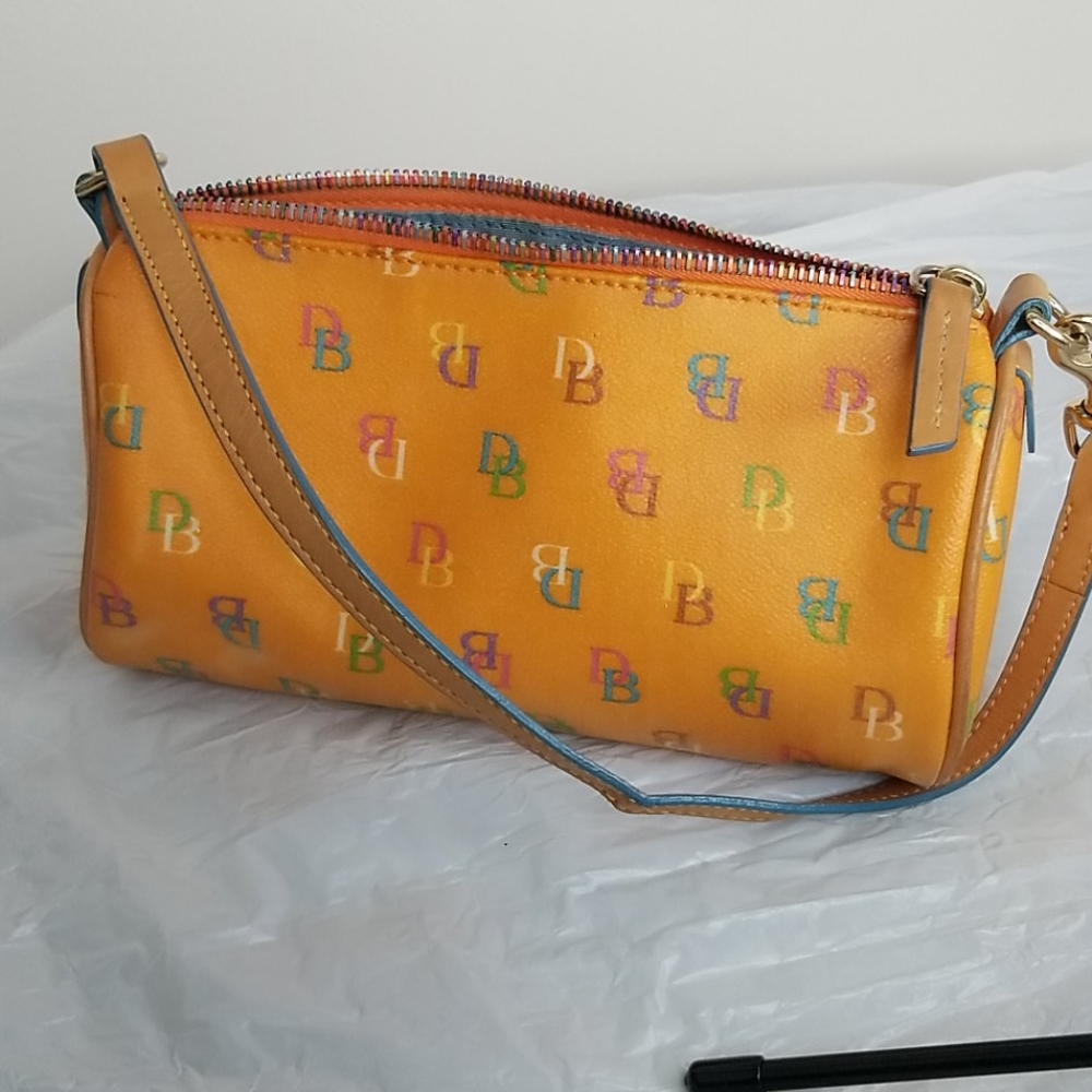 Dooney and Bourke Tangerine Signature Barrel Bag